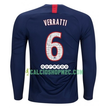 Paris Saint Germain VERRATTI 6 Maglia Prima 2019/2020 Manica Lunga